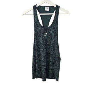 Gymshark Mens Critical Stringer Size Small Tank Muscle Athletic Green